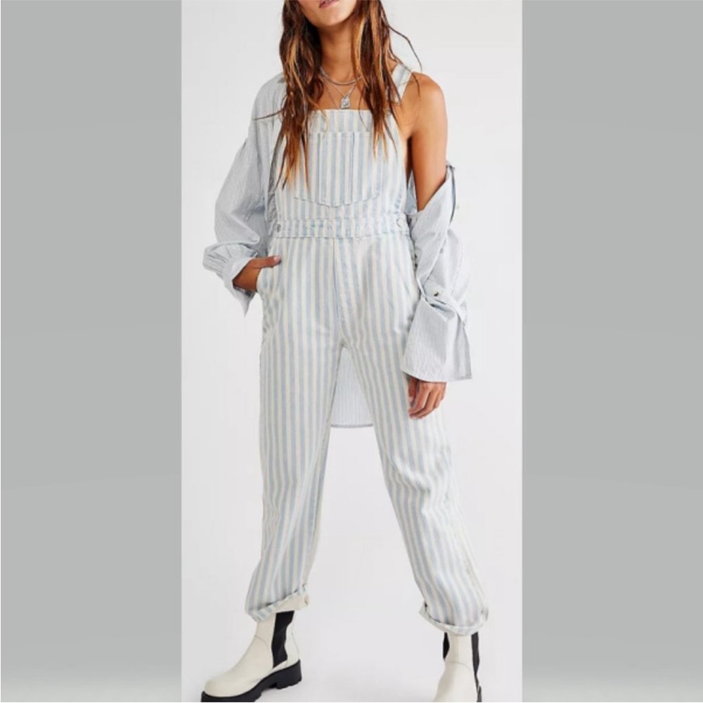 Rollas stripe overalls. Size 30